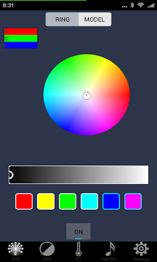 Android application LedHome screenshort