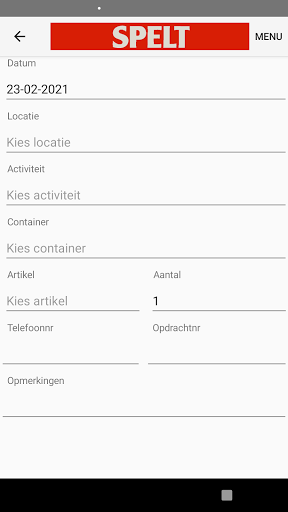 Spelt Klant Screen 3