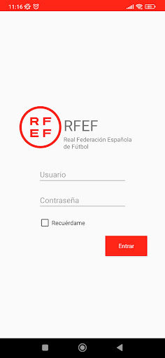 Android application Intranet RFEF screenshort