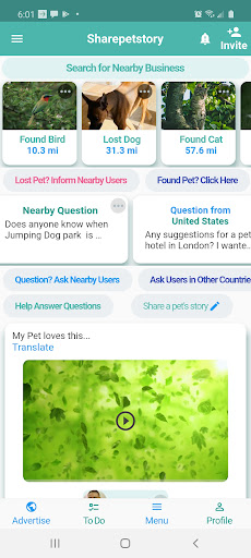 Android application Sharepetstory screenshort