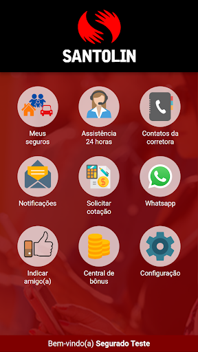 Android application Santolin Corretora de Seguros screenshort