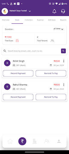 Okay Krc-Pg/Hostel Manager App Screen 3