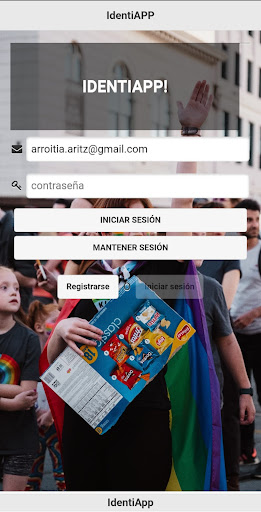 Android application IdentiApp screenshort