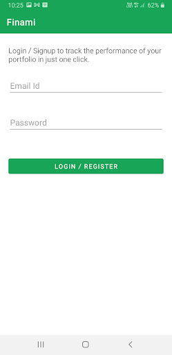 Finami - Mutual Fund Tracker Screen 3