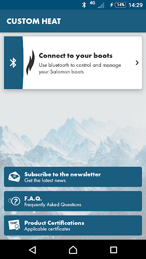 Android application Custom Heat Connect screenshort