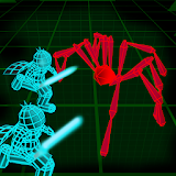 Stickman Neon Warriors: Spiders Battle icon