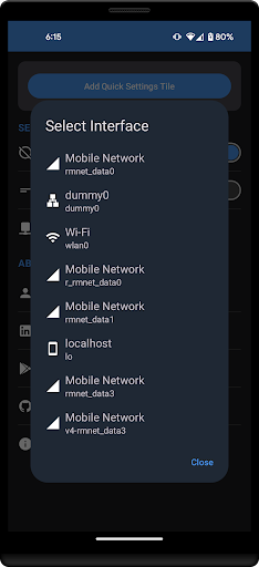 IP Address Tile Screen 2