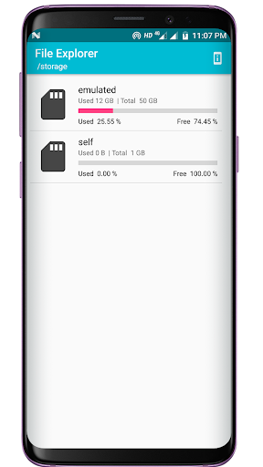 Android application File Explorer Lite screenshort