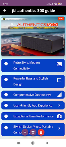 jbl authentics 300 guide Screen 2