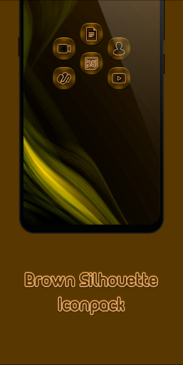 Golden Brown Silhouette Icons Screen 2