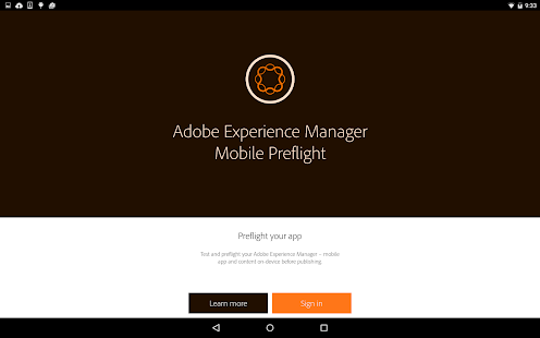 AEM – Mobile Preflight Screenshot