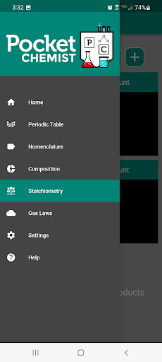 Android application Pocket Chemist screenshort