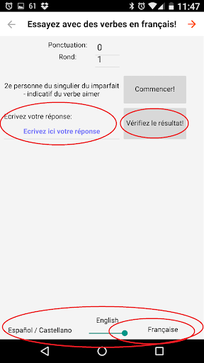 Aperçu de l'application