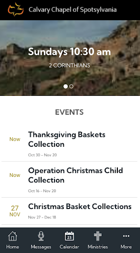 Android application Calvary Chapel of Spotsylvania screenshort