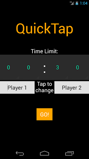 Android application QuickTap screenshort