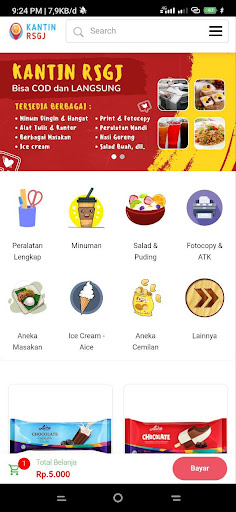 Android application Kantin RSGJ screenshort