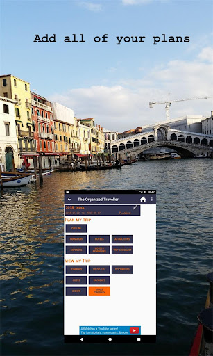 The Organized Traveller: Trip Screen 2