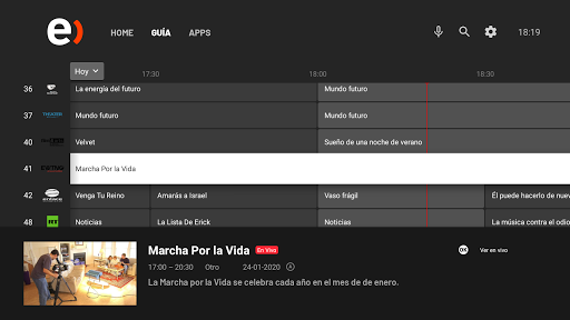 Android application Entel TV - Android Launcher screenshort