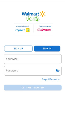 Android application Walmart Vriddhi screenshort
