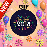 Happy New year GIF 2018- GIF,video,text,status icon