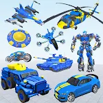 Cover Image of Unduh Army Truck Robot: Robot Games  APK