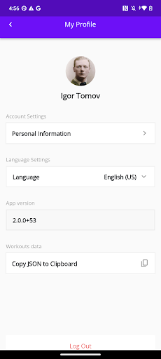 LangFit Screen 2