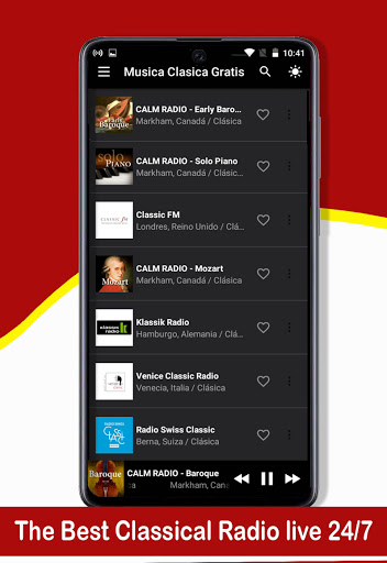 Classical music radio Screen 3