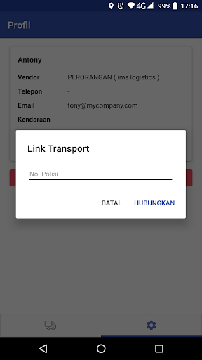 Izzy Transport Screen 3