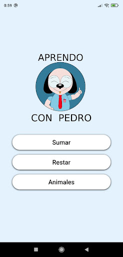 Android application Aprendo con Pedro screenshort