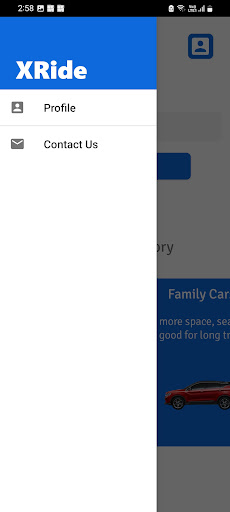 Android application XRide screenshort
