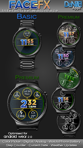 Android application Face-FX HD Watch Face screenshort