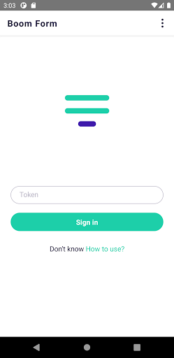Android application BoomForm screenshort
