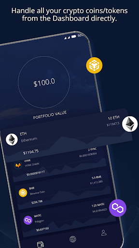 VynkPay | Decentralised Wallet Screen 2