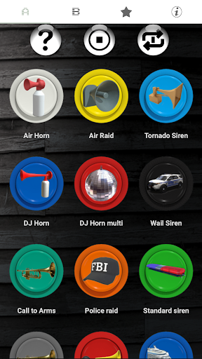 Android application Horns and Sirens screenshort