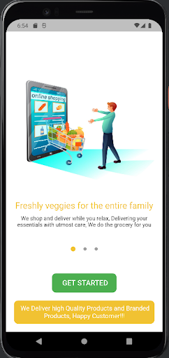 Android application Healthy Steps : Milk & Grocery screenshort