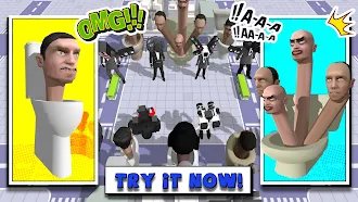 Game screenshot Merge Toilet Monster Battle mod apk
