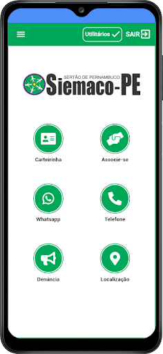 Android application Carteirinha SIEMACO PETROLINA screenshort