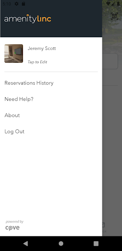 Android application AmenityLinc screenshort