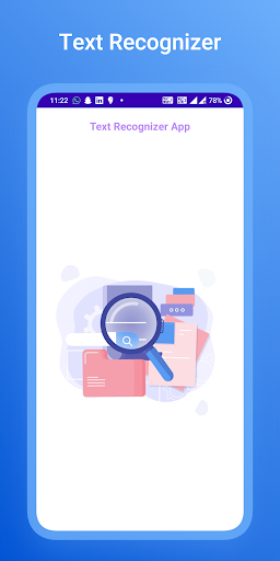 Android application Text Recognizer screenshort