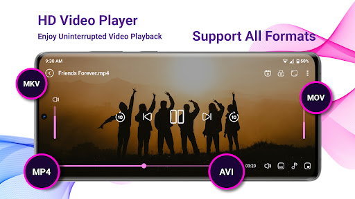 Android application Video Player HD & Music Player screenshort