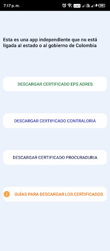 Colombia Certificados