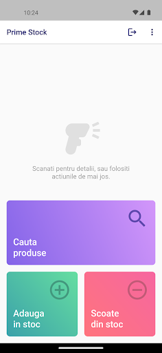 Android application Prime Stock Management screenshort