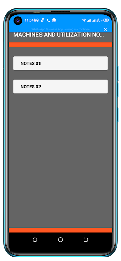 Machines And Utilization Notes Screen 3