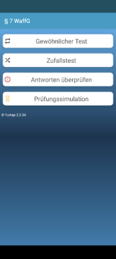 Android application Waffensachkundeprüfung nach §7 screenshort