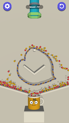 Balls on Rope Puzzle - Screenshot 1