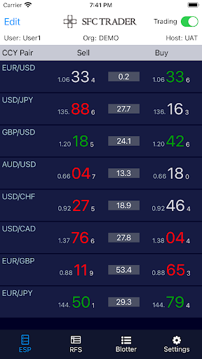 Android application SFC Trader screenshort