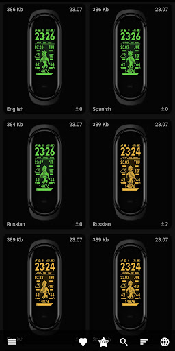 [Lite] Mi Band 5 WatchFaces Screen 3