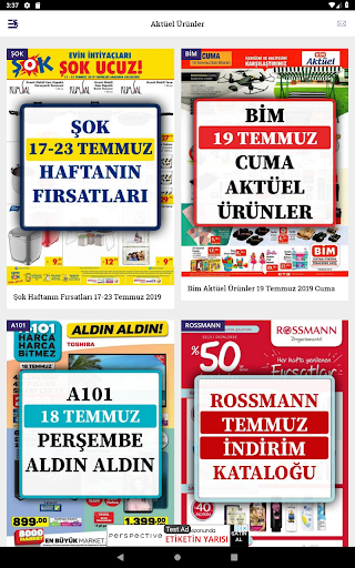 Aktüel Ürünler - Popüler Market İndirim Kataloglar