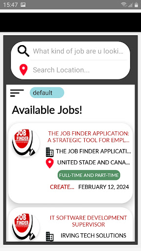 Job Search - Career - find job Screen 3