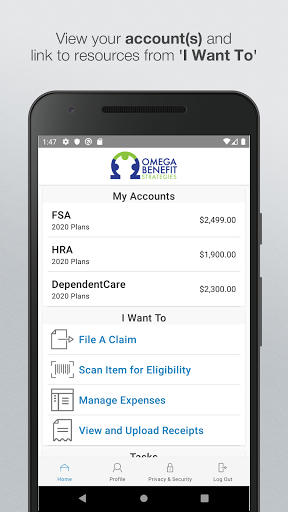 Android application OMEGA BENEFIT STRATEGIES screenshort